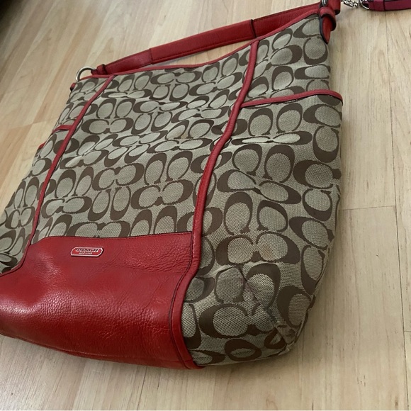 COACH Signature Jacquard Park Hobo Bag Large no body strap Y2K - Picture 4 of 12